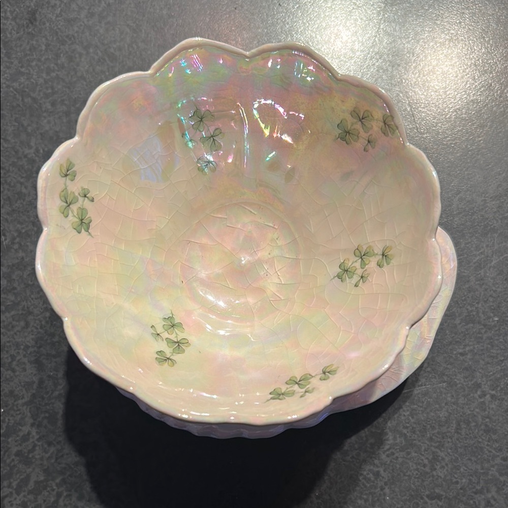 Vintage Royal Winton Grimwades lotus blossom lustreware dessert bowl